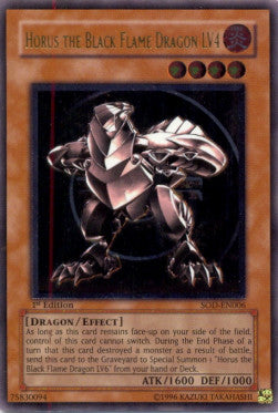 Horus the Black Flame Dragon LV4 (V.2 - Ultimate Rare)⁣