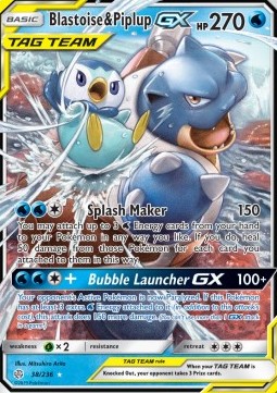 Blastoise & Piplup GX