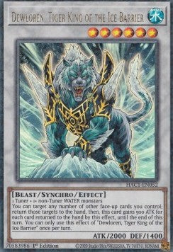 tiger yugioh cards Dewloren, Tiger King of the Ice Barrier⁣