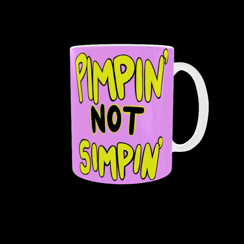 Hazbin Hotel Mug Valentino Pinpin’ Not Simpin’