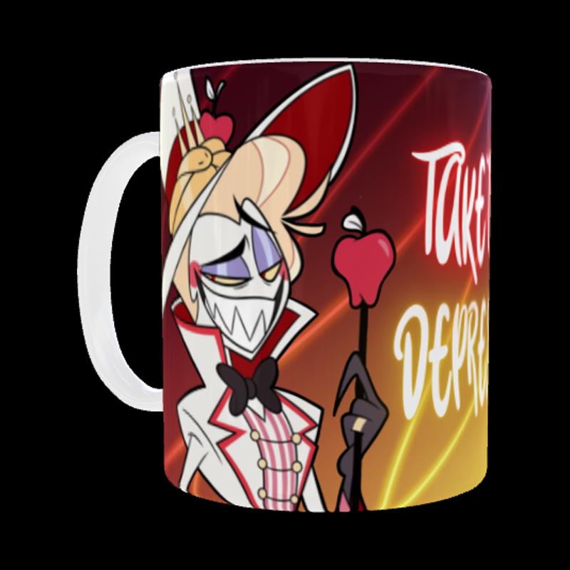 Hazbin Hotel Mug Lucifer-Take That Depression