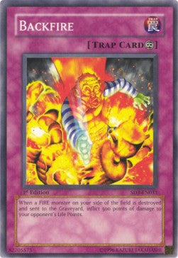 Backfire⁣ - Structure Deck: Blaze of Destruction⁣ (Common)⁣ [031]