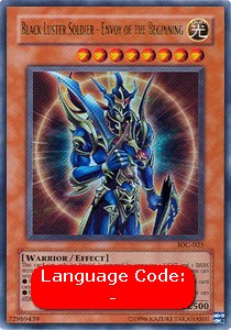 Black Luster Soldier - Envoy of the Beginning (V.1 - Ultra Rare)⁣ - Invasion of Chaos⁣ (Ultra Rare)⁣ [025]