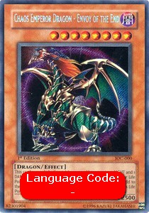 Chaos Emperor Dragon - Envoy of the End (V.1 - Secret Rare) - Invasion of Chaos (Secret Rare) [IOC-000]