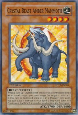 Crystal Beast Amber Mammoth⁣ - Force of the Breaker⁣ (Common)⁣ [005]