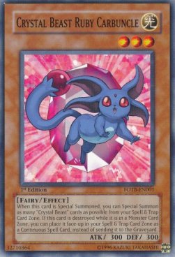 Crystal Beast Ruby Carbuncle⁣ - Force of the Breaker⁣ (Common)⁣ [001]