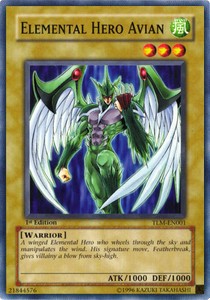 Elemental HERO Avian⁣ - The Lost Millennium⁣ (Common)⁣ [001]
