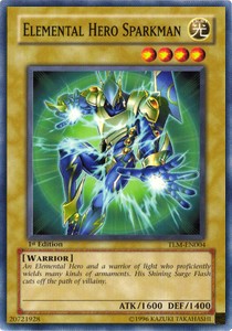 Elemental HERO Sparkman⁣ - The Lost Millennium⁣ (Common)⁣ [004]