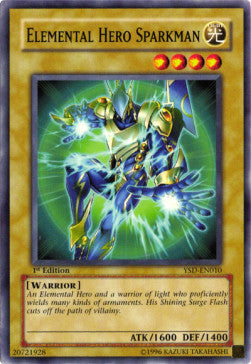 Elemental HERO Sparkman (V.1 - Common)⁣ - Starter Deck: GX 2006⁣ (Common)⁣ [010]