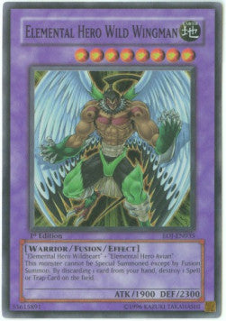Elemental HERO Wild Wingman (V.1 - Super Rare)⁣ - Enemy of Justice⁣ (Super Rare)⁣ [035]