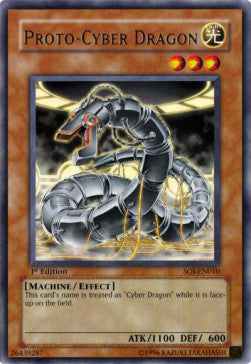 Proto-Cyber Dragon (V.1 - Rare)⁣ - Shadow of Infinity⁣ (Rare)⁣ [010]