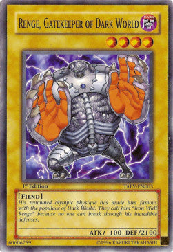 Renge, Gatekeeper of Dark World⁣ - Tactical Evolution⁣ (Common)⁣ [003]