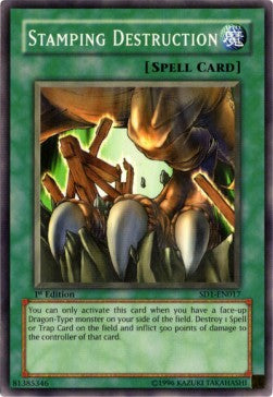 Stamping Destruction⁣ - Structure Deck: Dragon's Roar⁣ (Common)⁣ [017]
