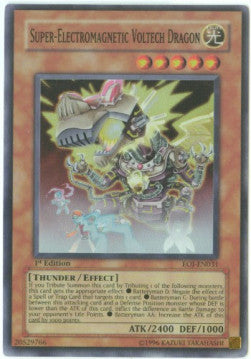Super-Electromagnetic Voltech Dragon (V.1 - Super Rare) - Enemy of Justice (Super Rare) [EOJ-031]