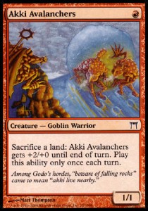 Akki Avalanchers⁣ - Champions of Kamigawa⁣ (Common)⁣ [151]