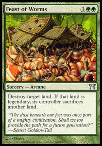 Feast of Worms⁣ - Champions of Kamigawa⁣ (Uncommon)⁣ [207]