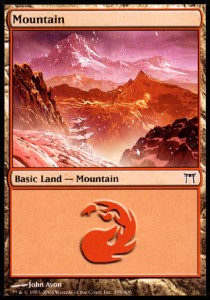 Mountain (V.1) - Champions of Kamigawa (Land) [CHK-299]