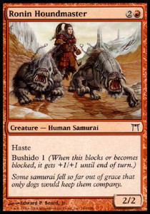 Ronin Houndmaster⁣ - Champions of Kamigawa⁣ (Common)⁣ [184]