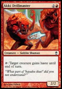 Akki Drillmaster⁣ - Saviors of Kamigawa⁣ (Common)⁣ [92]