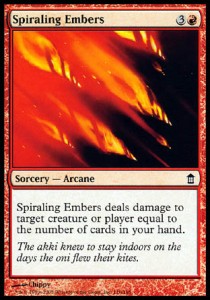 Spiraling Embers⁣ - Saviors of Kamigawa⁣ (Common)⁣ [116]