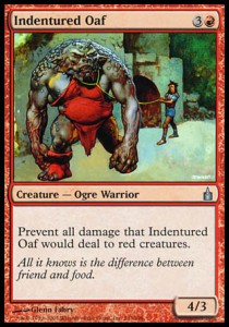 Indentured Oaf⁣ - Ravnica: City of Guilds⁣ (Uncommon)⁣ [133]
