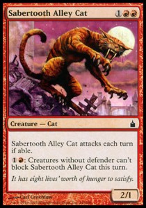 Sabertooth Alley Cat⁣ - Ravnica: City of Guilds⁣ (Common)⁣ [140]