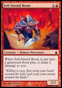 Sell-Sword Brute⁣ - Ravnica: City of Guilds⁣ (Common)⁣ [142]