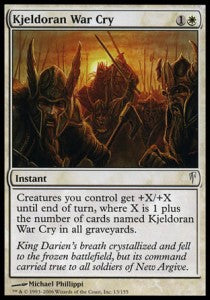 Kjeldoran War Cry⁣ - Coldsnap⁣ (Common)⁣ [13]