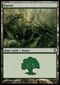 Forest (V.3)⁣ - Time Spiral⁣ (Land)⁣ [300]