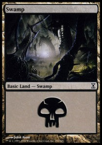 Swamp (V.1)⁣ - Time Spiral⁣ (Land)⁣ [290]