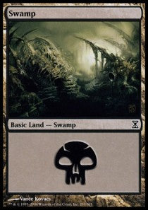 Swamp (V.2)⁣ - Time Spiral⁣ (Land)⁣ [291]