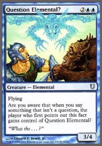 Question Elemental?⁣ - Unhinged⁣ (Uncommon)⁣ [43]