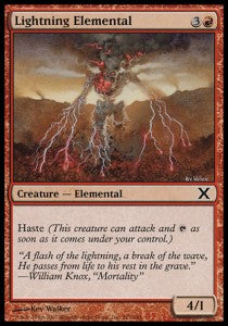 Lightning Elemental⁣ - Tenth Edition⁣ (Common)⁣ [217]