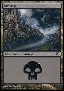 Swamp (V.2)⁣ - Tenth Edition⁣ (Land)⁣ [373]