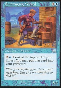 Rummaging Wizard⁣ - Onslaught⁣ (Uncommon)⁣ [110]