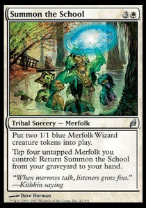 Summon the School⁣ - Lorwyn⁣ (Uncommon)⁣ [42]