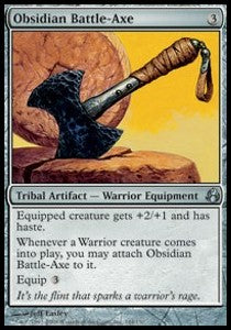Obsidian Battle-Axe⁣ - Morningtide⁣ (Uncommon)⁣ [144]