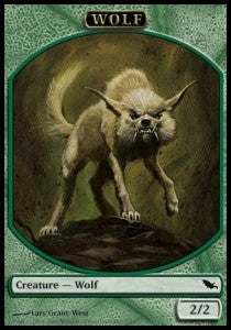 Wolf Token (Green 2/2)⁣ - Shadowmoor⁣ (Token)⁣ [T07]