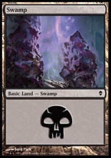Swamp (V.3) - Zendikar (Land) [ZEN-239]