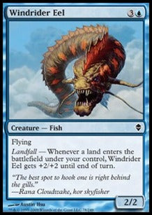 Windrider Eel⁣ - Zendikar⁣ (Common)⁣ [78]
