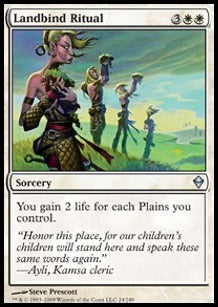 Landbind Ritual⁣ - Zendikar⁣ (Uncommon)⁣ [24]