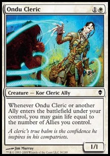 Ondu Cleric⁣ - Zendikar⁣ (Common)⁣ [30]