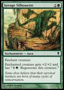 Savage Silhouette⁣ - Zendikar⁣ (Common)⁣ [181]