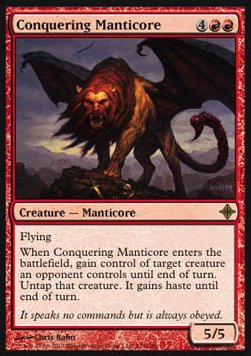 Conquering Manticore⁣ - Rise of the Eldrazi⁣ (Rare)⁣ [139]