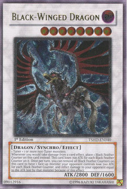 Black-Winged Dragon (V.4 - Ultimate Rare) - The Shining Darkness (Ultimate Rare) [TSHD-040]