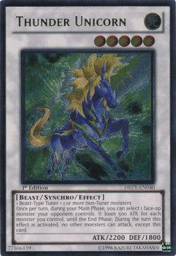 Thunder Unicorn (V.2 - Ultimate Rare) - Duelist Revolution (Ultimate Rare) [DREV-040]