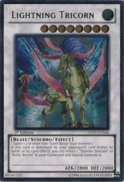 Lightning Tricorn (V.2 - Ultimate Rare) - Duelist Revolution (Ultimate Rare) [DREV-042]