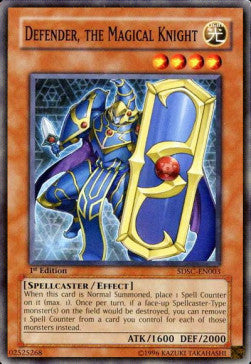Defender, the Magical Knight⁣ - Structure Deck: Spellcaster's Command⁣ (Common)⁣ [003]