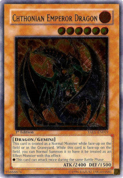 Chthonian Emperor Dragon (V.2 - Ultimate Rare) - Tactical Evolution (Ultimate Rare) [TAEV-019]