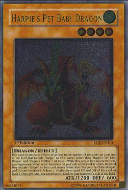 Harpie's Pet Baby Dragon (V.2 - Ultimate Rare)⁣ - Enemy of Justice⁣ (Ultimate Rare)⁣ [013]